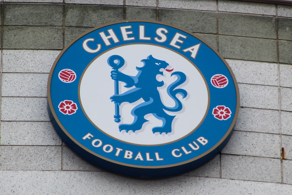 Logo de Chelsea à Stamford Bridge