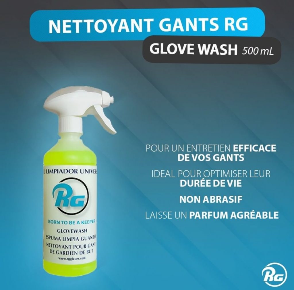 Nettoyant gants RG pour entretenir vos équipements de foot !