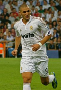 Karim Benzema lors d’un match avec le Real Madrid !